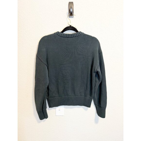 KOTN Womens Hamatah Knit Sweater Pullover Crew Neck Ribbed Trim Black Small - Picture 4 of 8